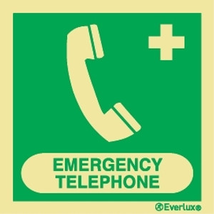 Everlux 150x150 emerg. telephone complem. text | IMPA 334131