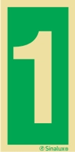 Everlux Self-adhe 75x150 Number 1- | IMPA 334201