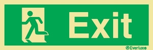 Everlux 600x200 Exit sign (left hand side) | IMPA 334410