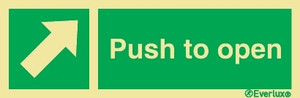 Everlux Adh 400x120 Escape door -Push to open | IMPA 334480
