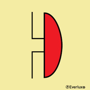 Everlux Self-adhe 200X200 Bell fire alarm  | IMPA 336004