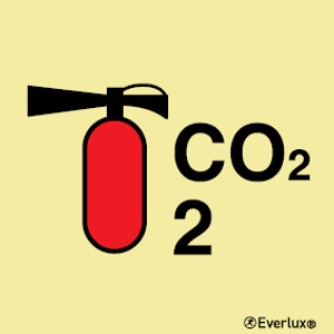 Everlux Self-adh 200X200 CO2 p fire exting-2Kg | IMPA 336082