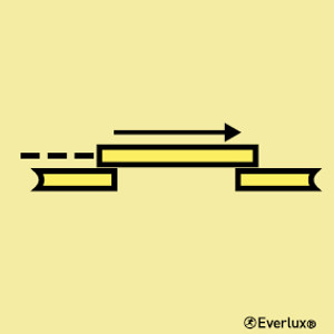Everlux 200X200 B sliding fire door self-clos | IMPA 336041