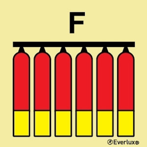 Everlux 150x150 Foam fixed fire-exting battery | IMPA 336829