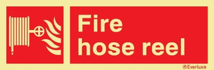 Everlux Self-adhe 400x120 Fire hose reel sign  | IMPA 336145