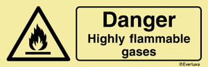 Self-Vinyl 400x150 Danger highly flam. gases | IMPA 337632