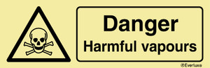 Everlux Self-adh 400x150 Danger harmful vapours | IMPA 337604