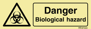 Everlux 400x150 Danger biological hazard sign  | IMPA 337680