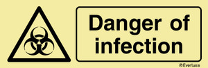 Everlux 300x100 Danger of infection sign  | IMPA 337681