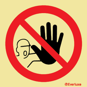Everlux Self-adh 200x200 Do not enter-prohib | IMPA 338502