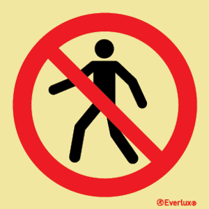 Self-Vinyl 200x200 No throughfare-prohib | IMPA 338503