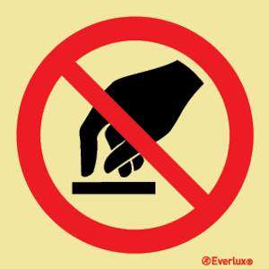 Self-Vinyl 150x150 Do not touch-prohibition | IMPA 338504