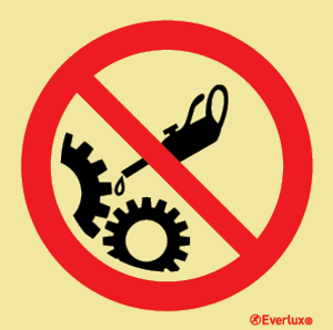 Self-Vinyl 100x100 Do not oil-prohibition | IMPA 338508