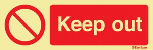 Vinyl 300x100 Keep out | IMPA 338559