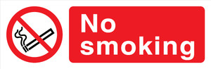 Self-adhe vinyl 300x100 No smoking sign  | IMPA 338530 | S4011V30101IMUK