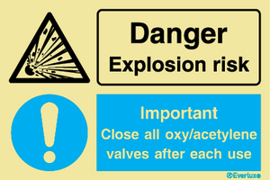 Self-Vinyl 300x200 Danger explosion risk | IMPA 333101
