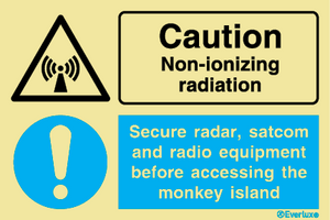 Everlux 300x200 Caution non-ioninzing radiation | IMPA 333109