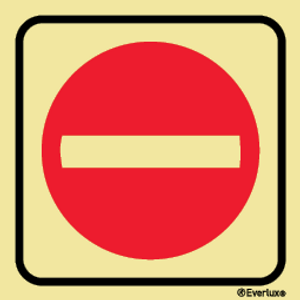 Rigid plastic 200x200 No entry/ No trespassing | IMPA 332421