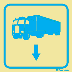 Self-adhe vinyl 200x200 Lorries sign  | IMPA 332405