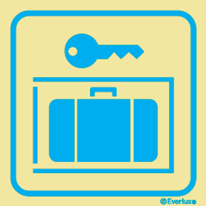 Everlux Self-adhe 300x300 Baggage lockers sign | IMPA 332418
