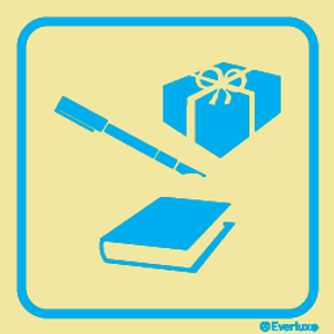 Everlux Self-adhe 400x400 Shopping area sign  | IMPA 332425