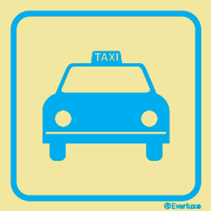 Self-adhe vinyl 300x300 Taxi sign  | IMPA 332433