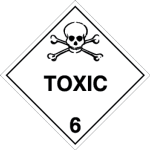 Self-Vinyl 100x100 Toxic substan. Class 6.1 | IMPA 332215