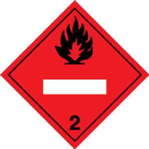 Vinyl 300x300 flam. gases 2.1-UNnumbers display  | IMPA 332231