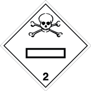 Rigid plastic 300x300 ToxicGases2.3-UN nbDisplay | IMPA 332234