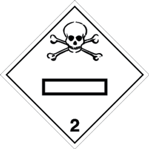 Vinyl 300x300 Toxic gases 2.3 -UNnumbers display | IMPA 332234