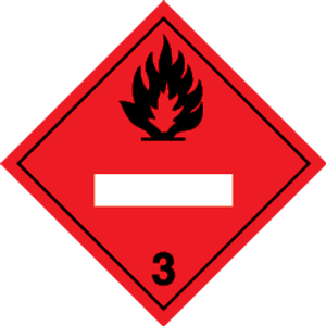 Vinyl 400x400 Flam liquid No.3-UN nb display | IMPA 332232