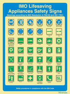 Vinyl 300x400 IMO lifesaving appliances-ISM | IMPA 331536