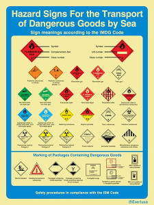 Everlux Adh 300x400 Hazard signs ...goods sea | IMPA 331548