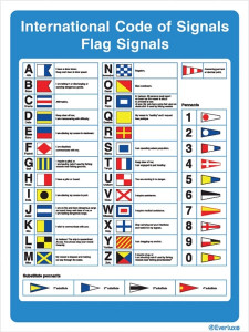 Rigid plastic 300x400 Interna.code signals Flag | IMPA 331579