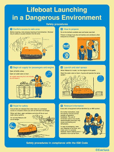 Rigid plastic 300x400 Lifebolaunching...ISM | IMPA 331505