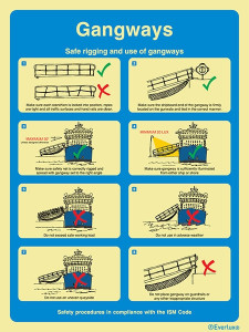 Rigid plastic 400x600 Gangways-ISM safety proced | IMPA 331514