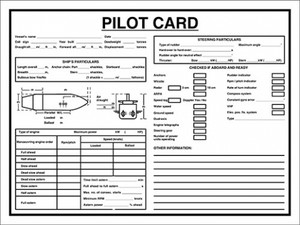 Self-adhe vinyl 400x300 Pilot card  | IMPA 331511