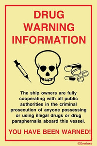 Everlux Self-adh 200x300 Drug Warn. information | IMPA 331537