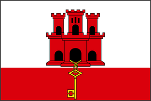 Gibraltar Flag (4X6)