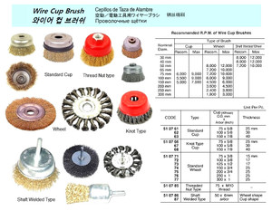 WIRE CUP BRUSH,STANDARD,100MMX5/8"X30MM