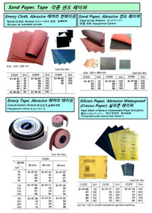 SAND PAPER,ABRASIVE,230X280MM,#220