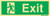 Everlux 300x100 Exit sign (left hand side) | IMPA 334410