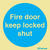 Self-Vinyl 150x150 Fire door keep lock shut | IMPA 335807
