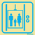 Self-adhe vinyl 400x400 Elevators sign  | IMPA 332402