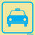 Self-adhe vinyl 150x150 Taxi sign  | IMPA 332433