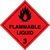 Self-adhe vinyl 300x300 Flammable liquids No. 3 | IMPA 332202