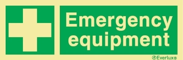 Everlux Self-adh 300x100 Emerg equip compl text | IMPA 334173