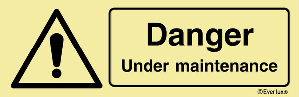 Self-Vinyl 300x100 Danger under maintenance | IMPA 337547