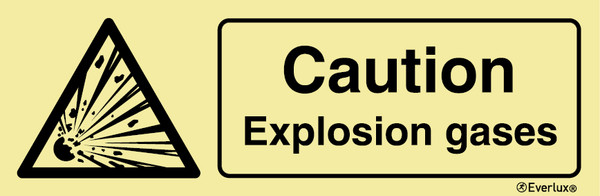 Self-Vinyl 400x150 Danger explosion gases | IMPA 337582