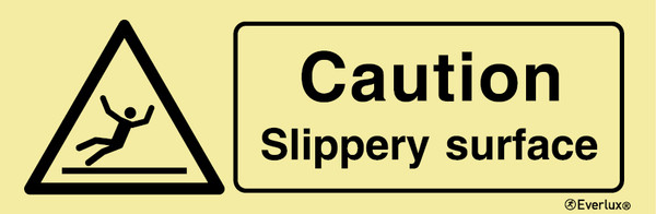 Everlux Self-adh 400x150 Caution slippery surfa. | IMPA 337574